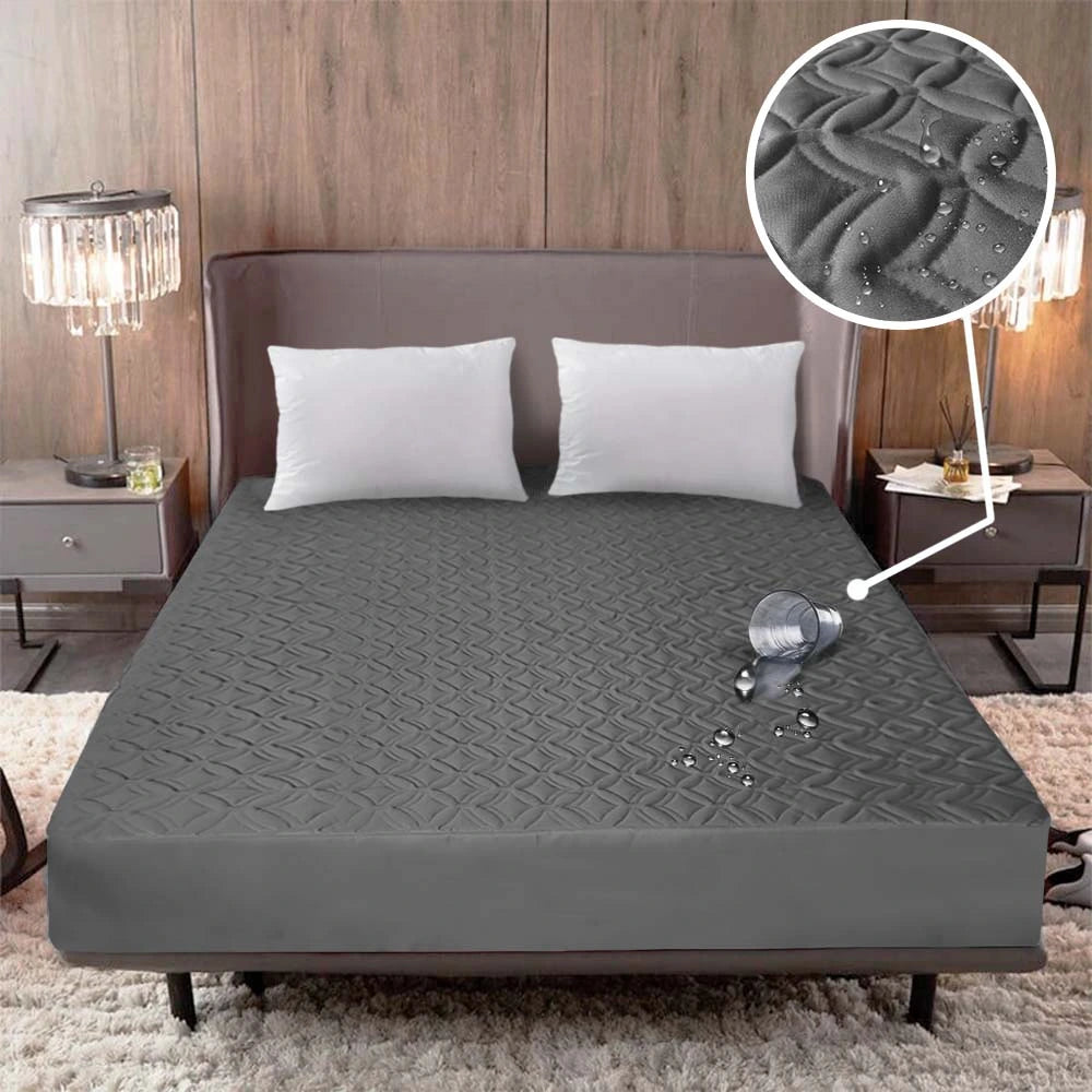MaxConfort™️ - Combo Protector de Cama Impermeable + Fundas de almohadas