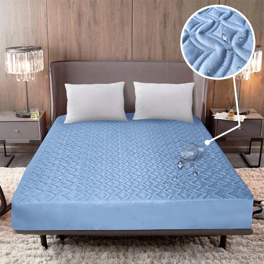 MaxConfort™️ - Combo Protector de Cama Impermeable + Fundas de almohadas