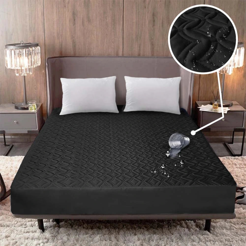 MaxConfort™️ - Combo Protector de Cama Impermeable + Fundas de almohadas