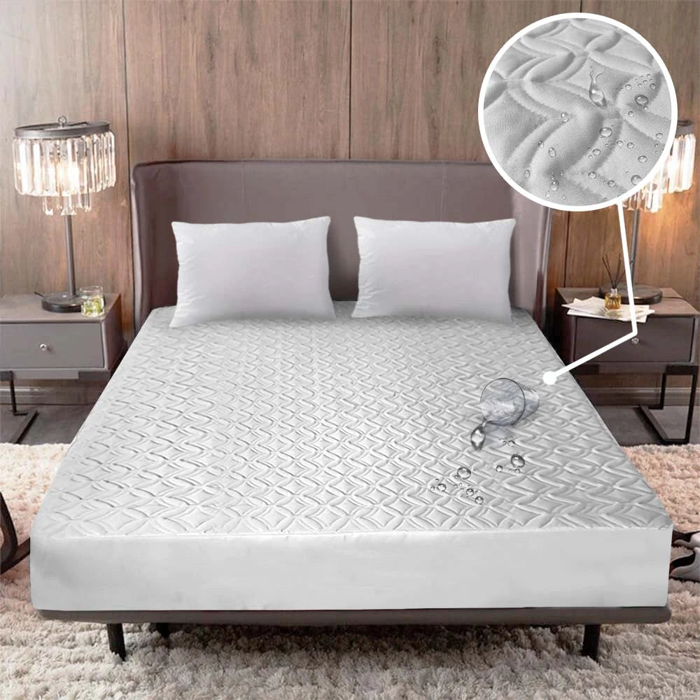 MaxConfort™️ - Combo Protector de Cama Impermeable + Fundas de almohadas