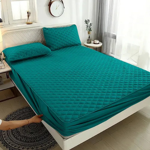 MaxConfort™️ - Combo Protector de Cama Impermeable + Fundas de almohadas