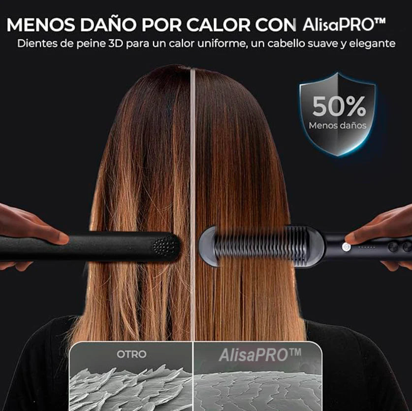 Cepillo Alisador Iónico - Alisa Pro 9
